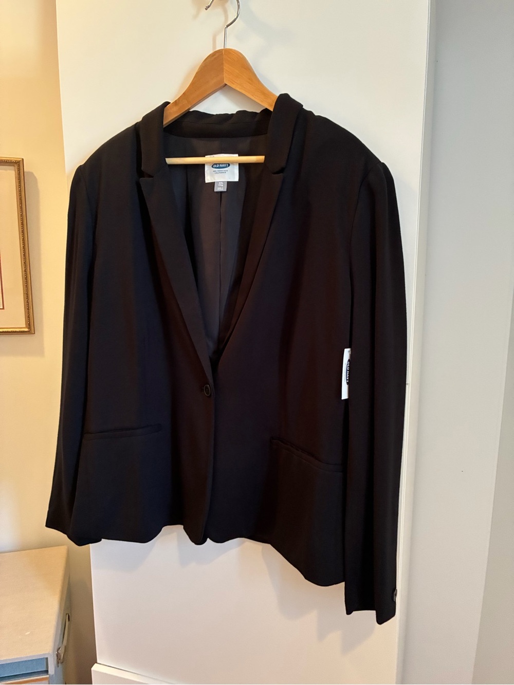 NWT Old Navy Black Single-Button Relaxed Blazer - XXL